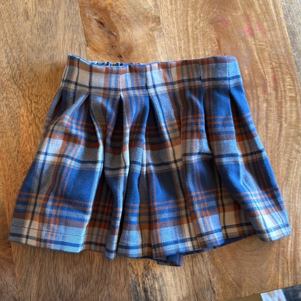 Zara mock skirt plaid 3/4 years